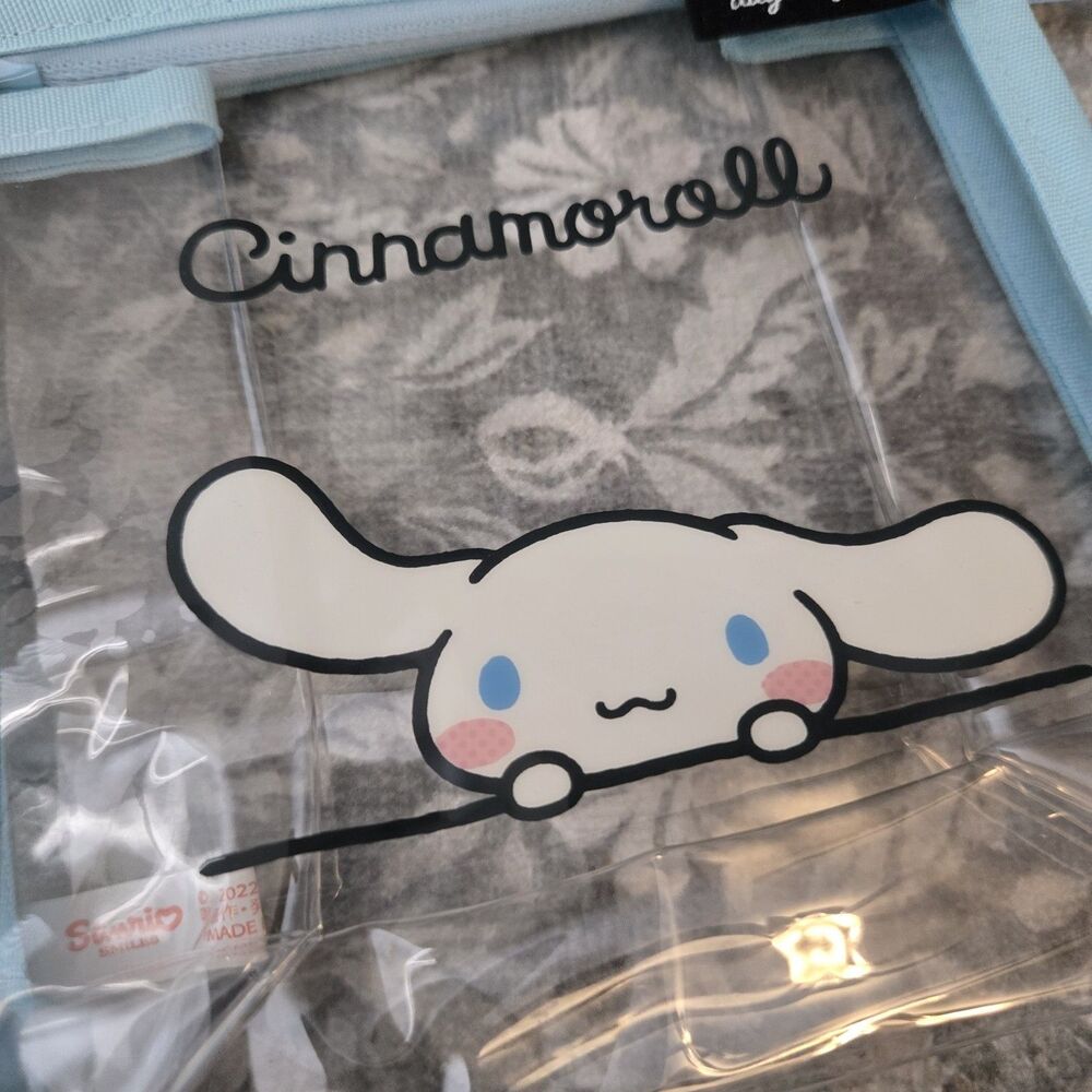 Sanrio Japan Cinnamoroll Clear Pouch Drawstring Zipper Bag 2022 Item 339954 - Picture 4 of 9